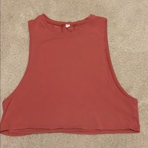 Lululemon burnt Orange crop